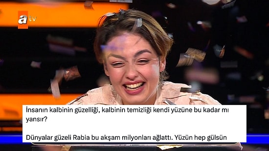 İzleyenleri Sevinçten Ağlatan Rabia Birsen Göğercin'in Milyoner Olmasına Gelen Sosyal Medya Yorumları