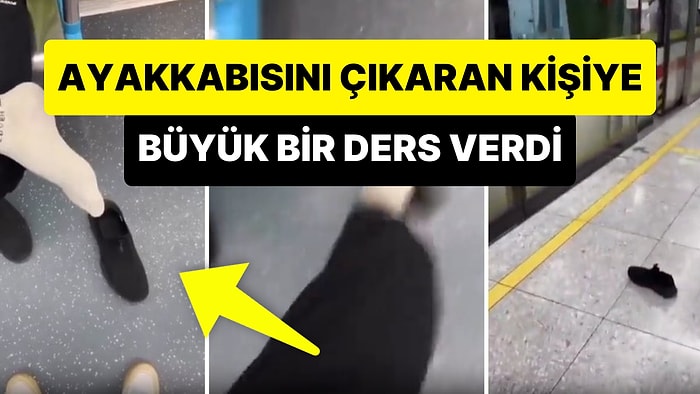 Metroda Ayakkabısını Çıkarıp Bacak Bacak Üstüne Atan Kişiye Hayatının En Büyük Dersini Veren Adam
