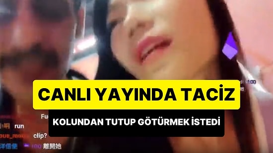 Sokakta Canlı Yayın Yapan Twitch Yayıncısını Önce Taciz Edip Sonra Kolundan Tutup Götürmek İsteyen Tacizci