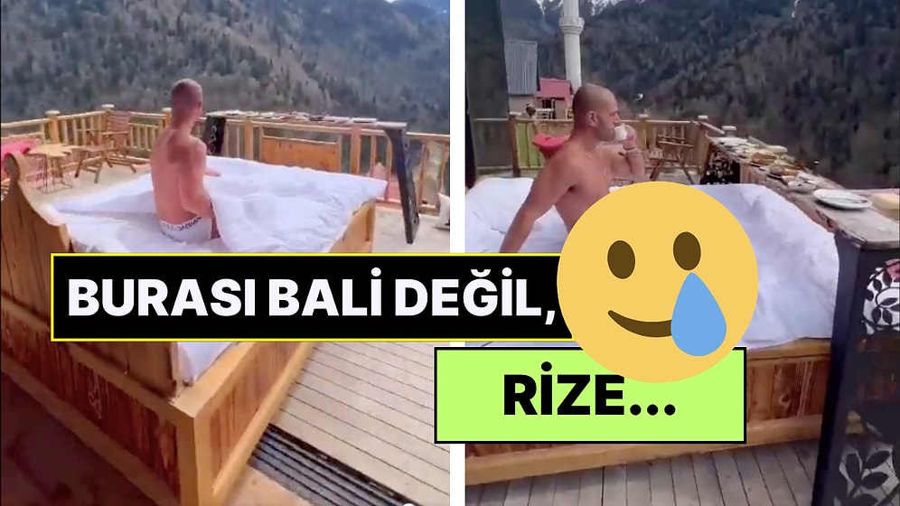 Hareketli Özelliği ile Yatağı Kahvaltıya Götüren İşletme Rize'de Çıkınca Sosyal Medyanın Diline Fena Düştü