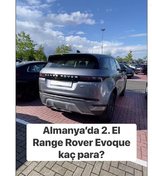 Aracımız Range Rover Evoque! Mukayese.de Instagram hesabından paylaşılan araç 2019 model, 57 bin kilometrede ve manuel vites.