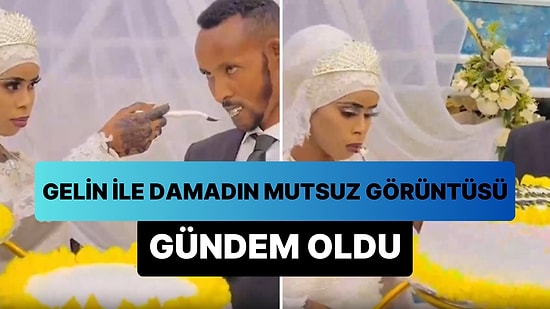 Düğünlerinde Oldukça Mutsuz Gözüken Gelin ile Damadın Sosyal Medyada Gündem Olan Görüntüleri