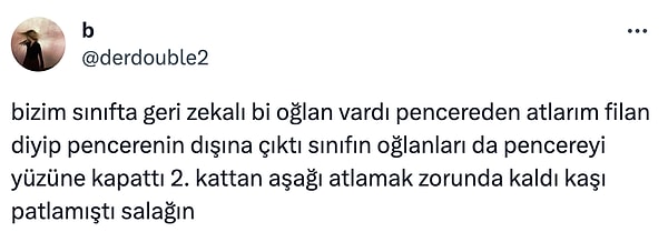 Benzer anılar da gecikmedi.