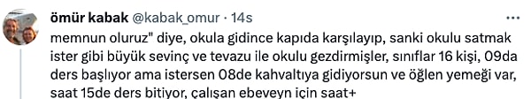 'Sınıflar 16 kişi, 9'da ders başlıyor.'