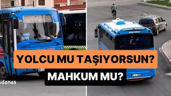 Adana'da Cezaevi Aracına Benzetilen Özel Halk Otobüsleri Gündem Oldu