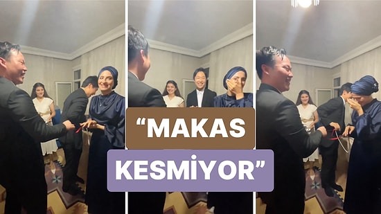 Koreli Arkadaşının Nişan Kurdelesini Keserken Türk Adetlerine Ne Kadar Adapte Olduğunu Gösteren Damat