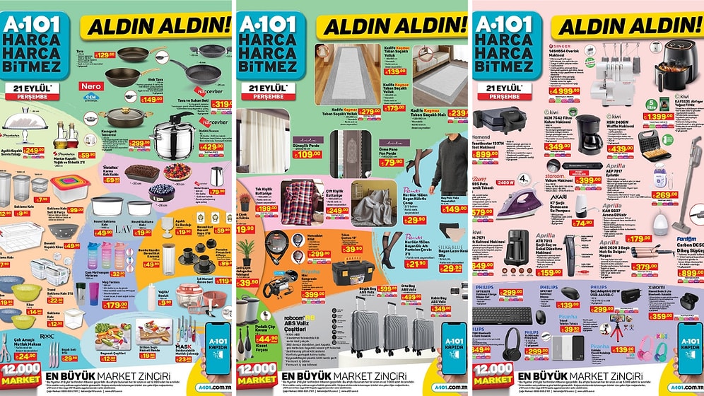 A101'e %15 İndirimli Kırtasiye Ürünleri Geliyor! 21 Eylül 2023 A101 Aldın Aldın Kataloğu