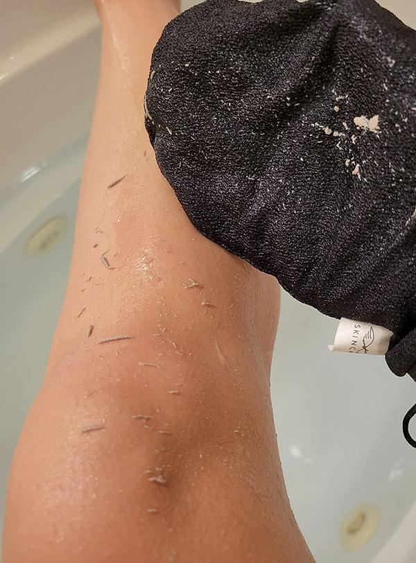 11. LET'SCRUB Siyah Banyo Duş Kesesi Peeling Eldiveni