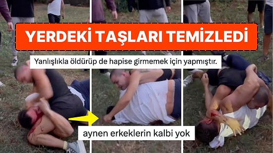 Kaan Kazgan'ın Kavga Anında Savaş Cebeci'nin Başının Altındaki Taşları Temizlemesi Gözden Kaçmadı