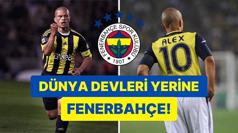İlk Kez Açıkladı: Efsane Futbolcu Alex de Souza'dan Yıllar Sonra Gelen Fenerbahçe İtirafı