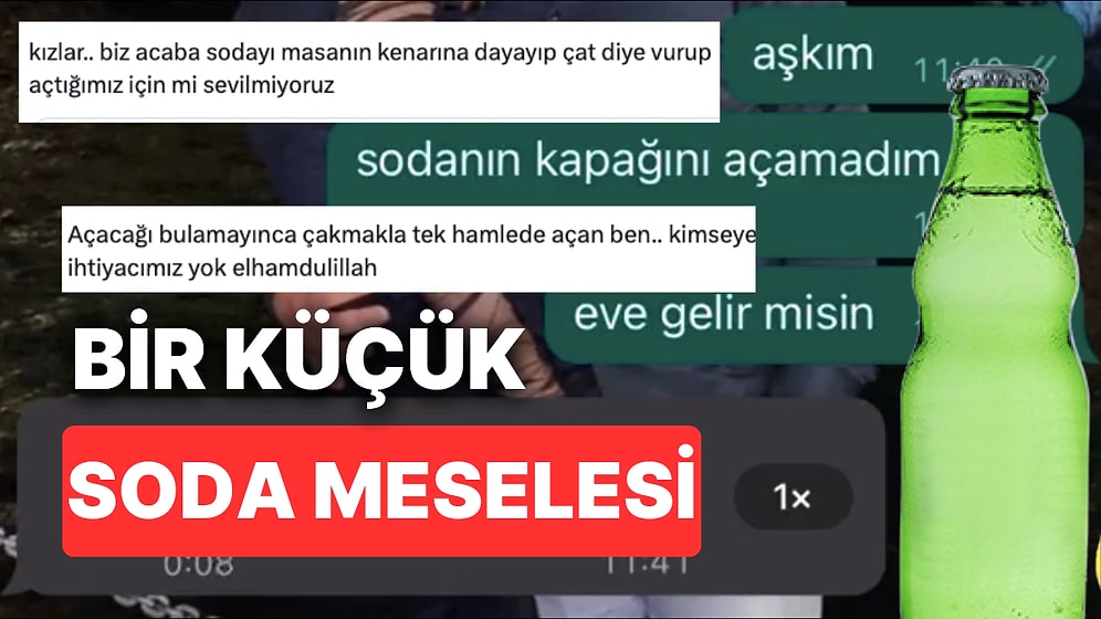 Sodanın Kapağını Açamadığı İçin Sevgilisi Tarafından Bebek Yerine Koyulan Kız Size Kendinizi Sorgulatacak