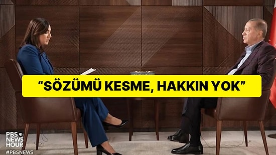 Cumhurbaşkanı Erdoğan’dan Amerikalı Haberciye Tepki: “Sözümü Kesme”