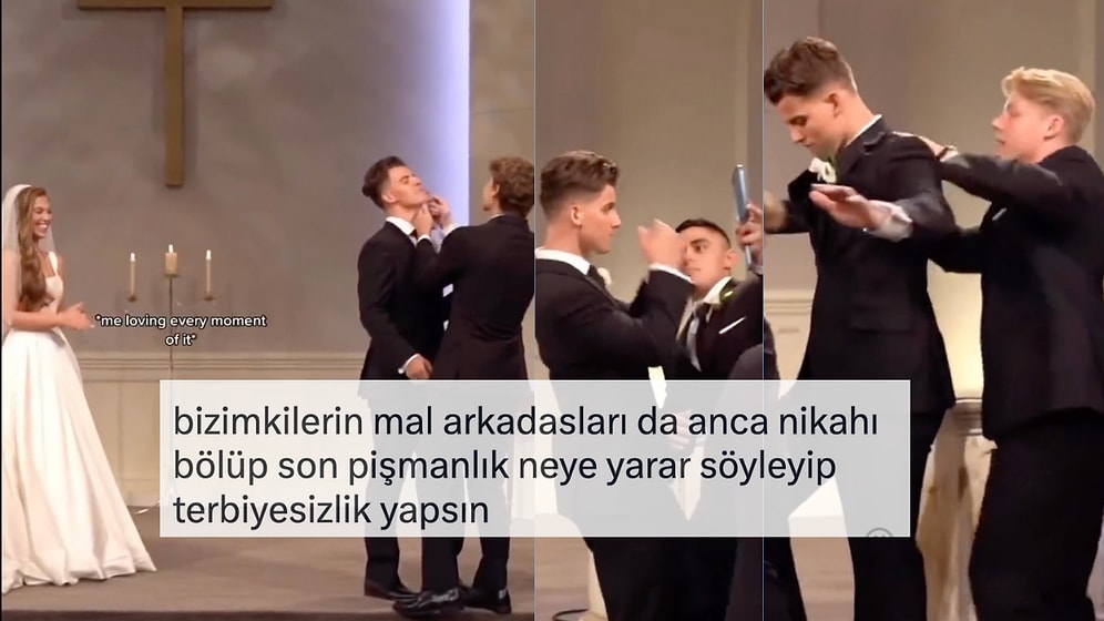 Okullarda Ders Olarak Okutulması Gereken Evet Öpücüğü Öncesi Damadı Hazırlayan Arkadaş Grubu