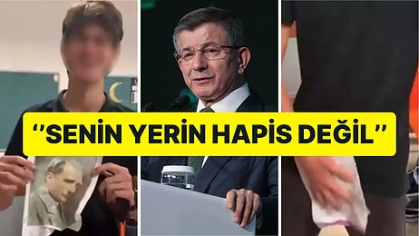 Ahmet Davutoğlu Atatürk Fotoğrafına Müstehcen Hareketler Yapan Gencin Tutuklanmasına Tepki Gösterdi