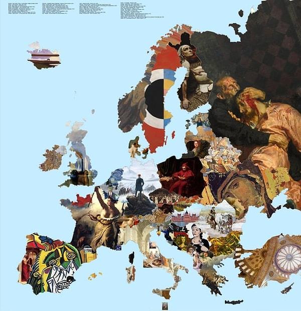 9. Avrupa'daki ülkelerin en ünlü sanat eserleri.
