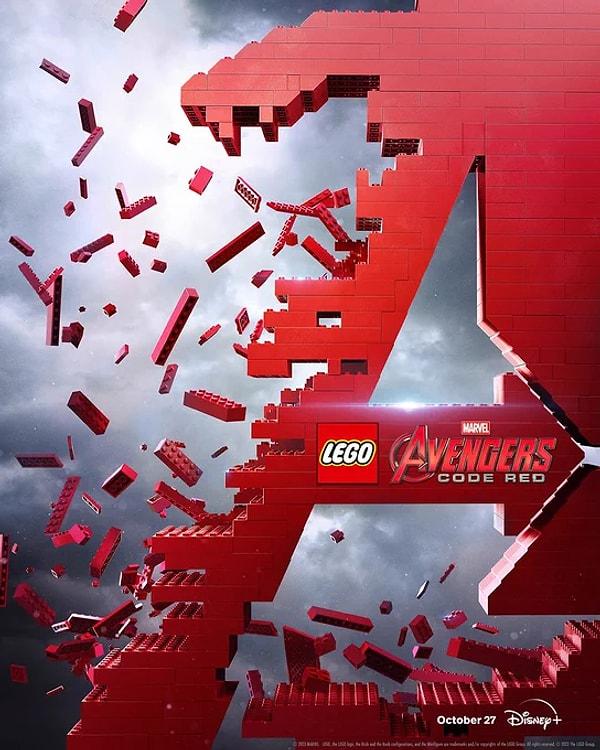 27 Ekim'de Disney+'ta izleyiciyle buluşacak LEGO Avengers: Code Red'den bir afiş yayımlandı.