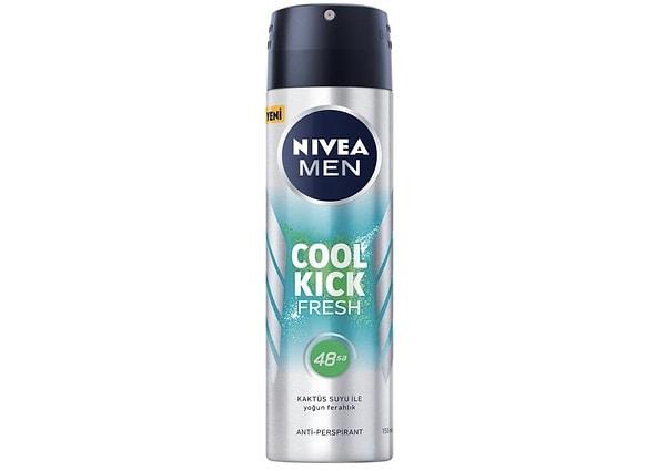 14. NIVEA Men Erkek Sprey Deodorant Cool Kick Fresh.
