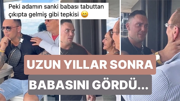 Çok Uzun Bir Sürenin Ardından Babasını Gören Adamın Şaşkınlığı Görenleri Duygulandırdı