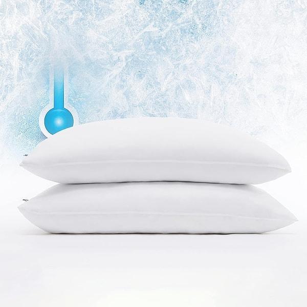 1. Tüm gece boyunca soğuk, rahat ve güvende kalmak isteyenler için soğutucu, antimikrobiyal yastık kılıfı.