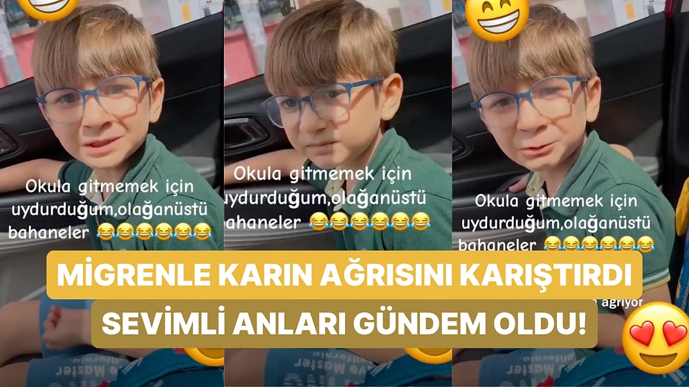 Okula Gitmemek İçin Annesine Hasta Rolü Yapan Küçük Çocuğun Aşırı Sevimli Halleri Viral Oldu!