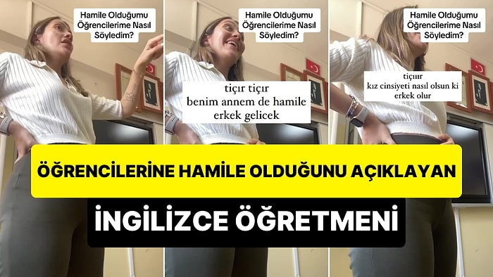 Öğrencilerine Hamile Olduğunu Söyleyen İngilizce Öğretmeninin Viral Olan Anları