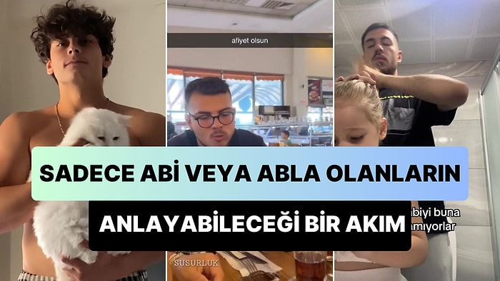 Kardeşlerin Büyümesine Hazırlıksız Yakalanan Abi ve Ablaların Hızla Geçen Zamana İsyan Ettikleri TikTok Akımı