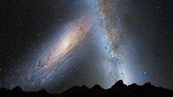 Bu uzaklık nedeniyle 2.5 milyon yıla yakın bir sürede ulaşabileceğimiz Andromeda, büyük boyutu sayesinde Dünya'dan görülebildiği gibi uzay araçlarıyla da yakından incelenebiliyor.