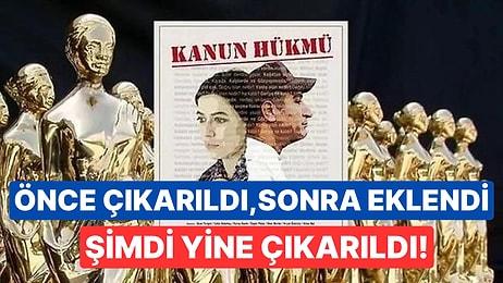 Kriz Bitmiyor: 'Kanun Hükmü' Tekrardan 60. Antalya Altın Portakal Film Festivali Seçkisinden Çıkarıldı