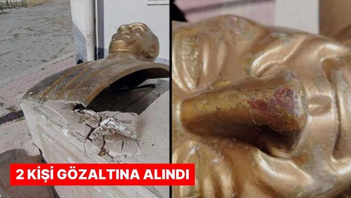 Atatürk'ün Büstüne Çirkin Saldırı: 2 Kişi Gözaltına Alındı