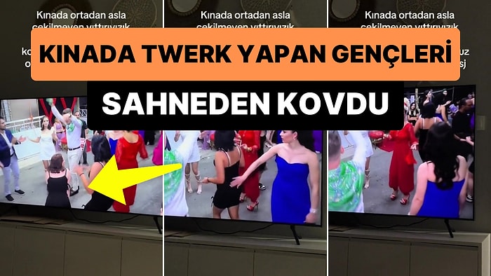 Kınada Sahnenin Ortasını Meşgul Edip Twerk Yapan Gençleri Kovmaktan Beter Eden Kadın