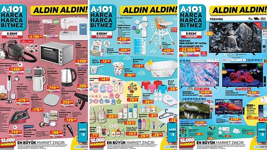 A101'e Bebek Ürünleri Geliyor! 5 Ekim 2023 A101 Aldın Aldın Kataloğu