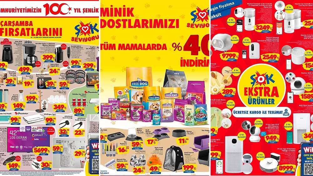 ŞOK'a Kahve Makineleri Geliyor! 4 Ekim 2023 ŞOK Aktüel Ürünler Kataloğu