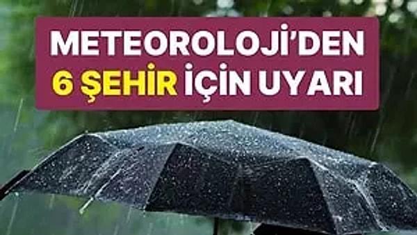 Meteoroloji Genel Müdürlüğü (MGM), Samsun, Ordu, Giresun, Trabzon, Rize ve Artvin'de kuvvetli yağış beklendiğini bildirdi.