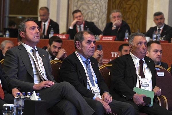 Galatasaray, Beşiktaş ve Fenerbahçe kulüplerinin başkanları Ali Koç, Dursun Özbek ve Ahmet Nur Çebi yayın gelirlerinden şikayet ederek Hazine ve Maliye Bakanı Mehmet Şimşek'in kapısını çaldı.