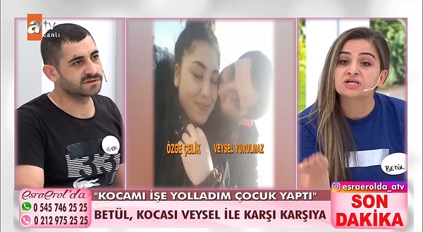 Yayına katılan Veysel, Betül’ün yalan söylediğini ve Özge’yi sevdiğini, hayatını onunla birlikte geçirmek istediğini söyledi.