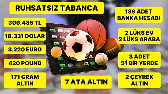 10 İlde Yasa Dışı Bahis Operasyonu: Milyonlarca Liralık Para Ele Geçirildi