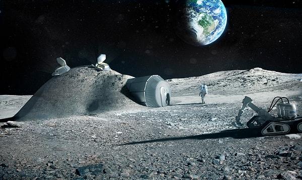 Austin merkezli 3D baskı şirketi ICON, bu çaba içinde önemli bir rol oynayarak Ay toprağını kullanıp evler inşa etme görevini üstleniyor.
