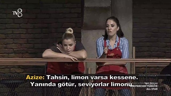 Azize'nin yönlendirmesiyle limon kesen Tahsin ortamın çok gergin olmasından dolayı çekinip bu durumu söyleyemediğini belirtti.