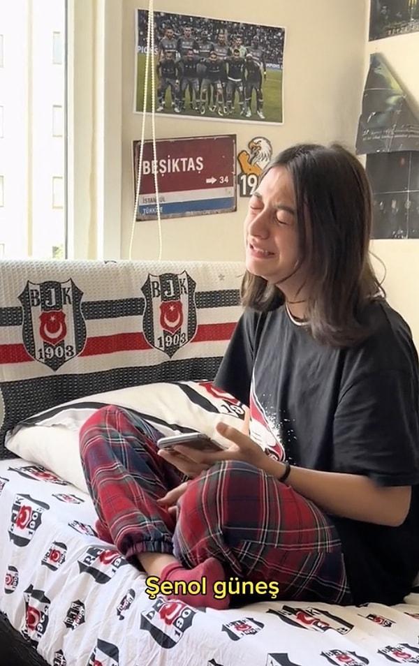 '@ceyylinemec' adlı bir TikTok kullanıcısı fanatik Beşiktaşlı kız kardeşinin Şenol Güneş'in istifası üzerine ağlama krizine girdiği anları paylaştı.