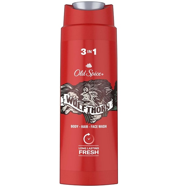 4. Old Spice Wolfthorn Erkekler İçin Duş Jeli ve Şampuan