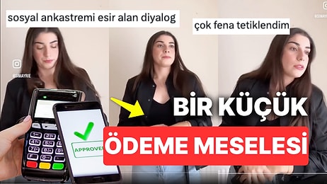 Temassız Ödeme Sırasında Kasiyerle Yaşadığı Garip Anları Canlandıran Fenomenin Anksiyete Şovu