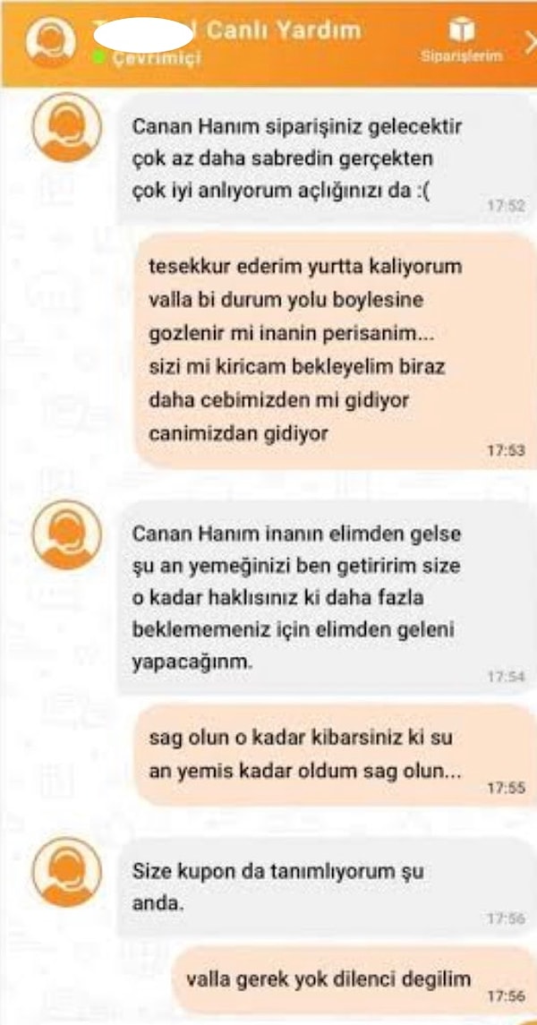 Samimi bir müşteri temsilcisi