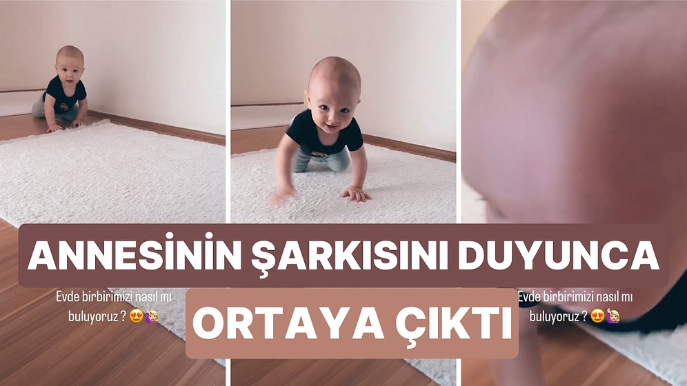 Annesinin Şarkı Söylediğini Duyunca Saklandığı Yerden Sürünerek Annesinin Yanına Giden Minik