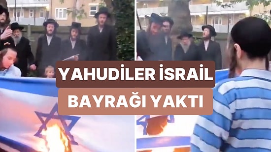 Bir Grup Yahudi “İsrail Yahudileri Temsil Etmiyor” Diyerek İsrail Bayrağı Yaktı
