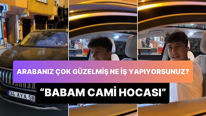 'Arabanız Çok Güzelmiş Ne İş Yapıyorsunuz?' Sorusu Togg'a Binen Gence Soruldu: 'Babam Cami Hocası'