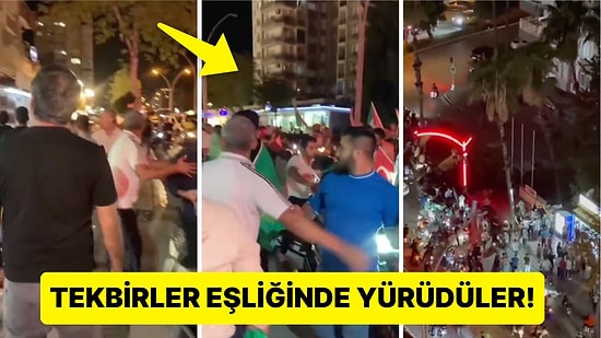 Adana'da Filistin'i Desteklemek İçin Konvoya Çıkan Hüdaparlı Gruba Apartmanlardan Su Şişesi Fırlatıldı