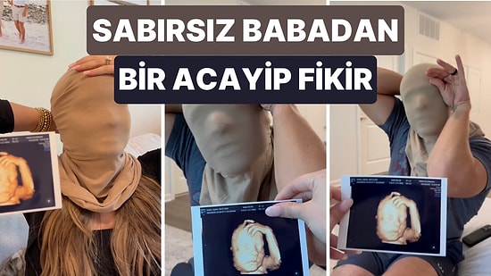 Kızının Ultrason Fotoğrafından Kime Benzeyeceğini Görmek İçin İlginç Bir Yol Bulan Aşırı Heyecanlı Baba