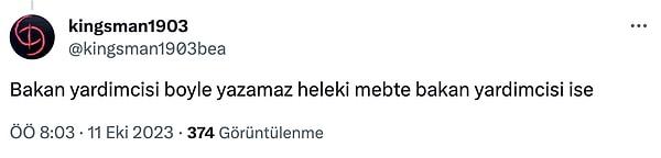 Bakan Yardımcısı Nazif Yılmaz'ın hislerini ifade ederken seçtiği "Gebereceksin" sözü ise bazı Twitter kullanıcılarının tepkisini çekti ⬇️