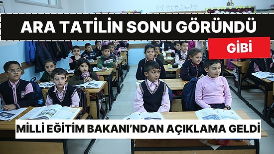 Ara Tatil Kalkıyor mu? Milli Eğitim Bakanı Yusuf Tekin'den Açıklama Geldi