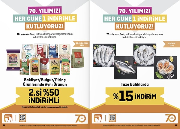 Bakliyat/Bulgur/Pirinç Ürünlerinde Aynı Ürünün 2.si %50 İndirimli👇